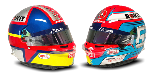 George Russell Montoya Helmet