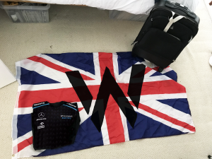 Williams flag and tshirt