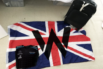 Williams flag and tshirt